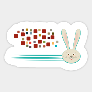 Easter Bunny Holiday Cute Rabbit Sticker